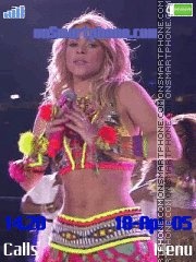 Shakira waka waka tema screenshot