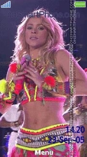 Shakira waka waka tema screenshot