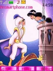 Скриншот темы Aladdin And Jasmine