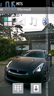 Capture d'écran Nissan Gt R thème