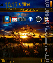 Sunset 13 tema screenshot