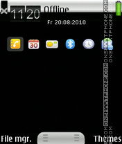Q Android 0.1 theme screenshot