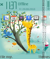 Capture d'écran Giraffe mcc thème
