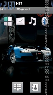 Скриншот темы Bugatti with Tone