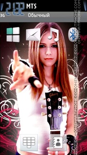 Скриншот темы Avril Lavigne 10