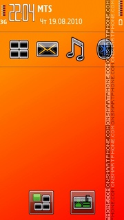 Metallic Orange theme screenshot
