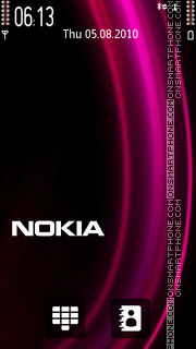 Скриншот темы Nokia Pink 03
