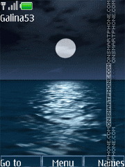 Скриншот темы Night sea, animation