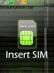 Capture d'écran Insert SIM thème
