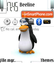 Capture d'écran Penguin thème