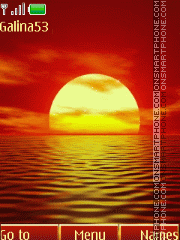 Скриншот темы Sunset anim