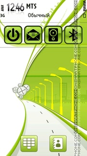 Capture d'écran Green Road thème