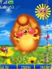 Happy Hedgehog, anim theme screenshot