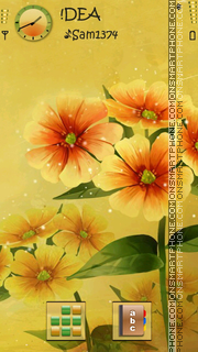 Flowers v5 tema screenshot