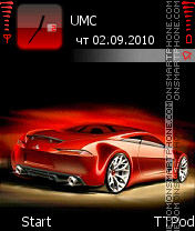 Capture d'écran Red Car thème