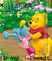 Скриншот темы Pooh and piglet