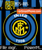 Inter Milan tema screenshot