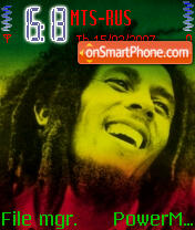 Bob Marley 01 theme screenshot