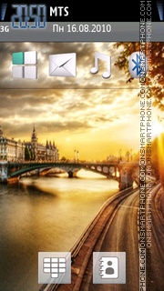 Paris Bridge theme screenshot