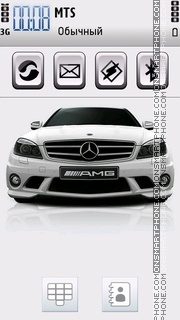 Capture d'écran Mercedes AMG thème
