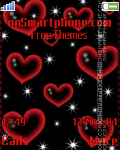 Red heart Theme-Screenshot
