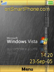 Windows Vista Rain tema screenshot