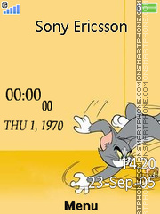 Tom And Jerry Clock 01 theme screenshot