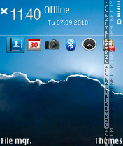 Clear sky theme screenshot