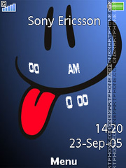 Smiley Clock theme screenshot