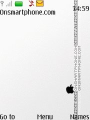 Capture d'écran White Apple thème