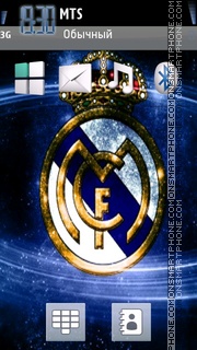 Capture d'écran Real Madrid 2026 thème