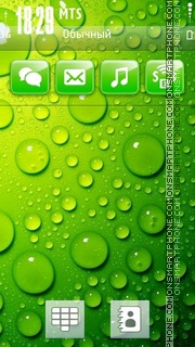 Green Drops 01 theme screenshot