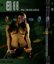Abstract Girl tema screenshot