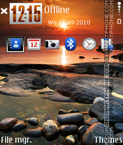 Sunset 16 theme screenshot