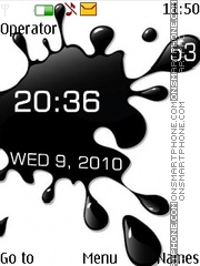 Скриншот темы Splash clock