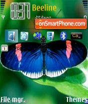Baterfly tema screenshot
