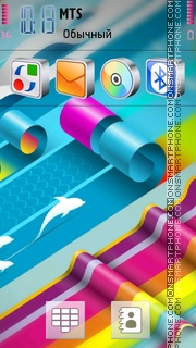 Abstract Colors 04 tema screenshot