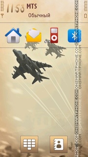 Capture d'écran Harrier Strike thème