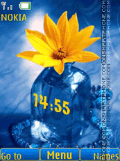 Yellow flowers theme screenshot