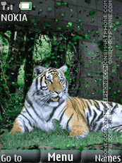 Tiger animated es el tema de pantalla