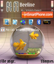 Aquarium theme screenshot
