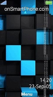 Скриншот темы 3d Cubes 01