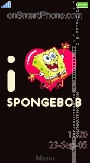 I Love Spongebob es el tema de pantalla