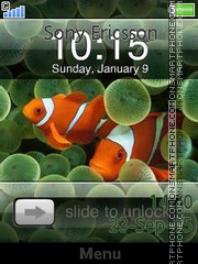 I Phone Clock tema screenshot