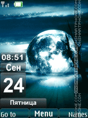 Swf night moon theme screenshot