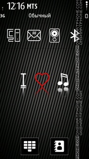 I Love music tema screenshot