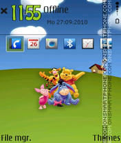 Capture d'écran Pooh Friends thème
