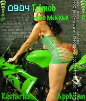 Sexy biker tema screenshot