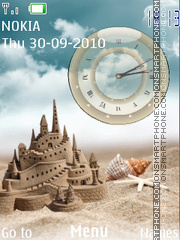 Sand castle theme screenshot