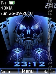 Ace and skull theme screenshot